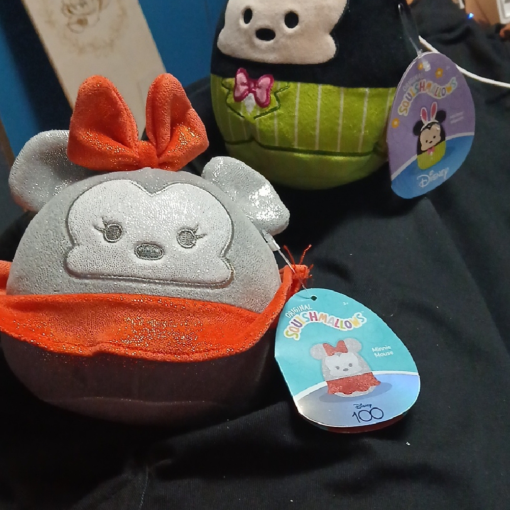 Disney Squishmallows Minnie Mouse Plush - Gray and Red